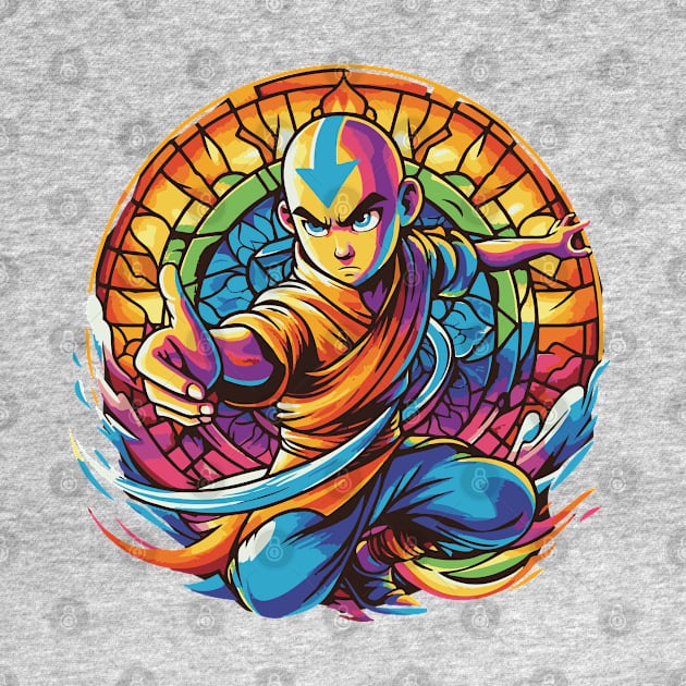 aang as the last air bender in battle position by whatyouareisbeautiful